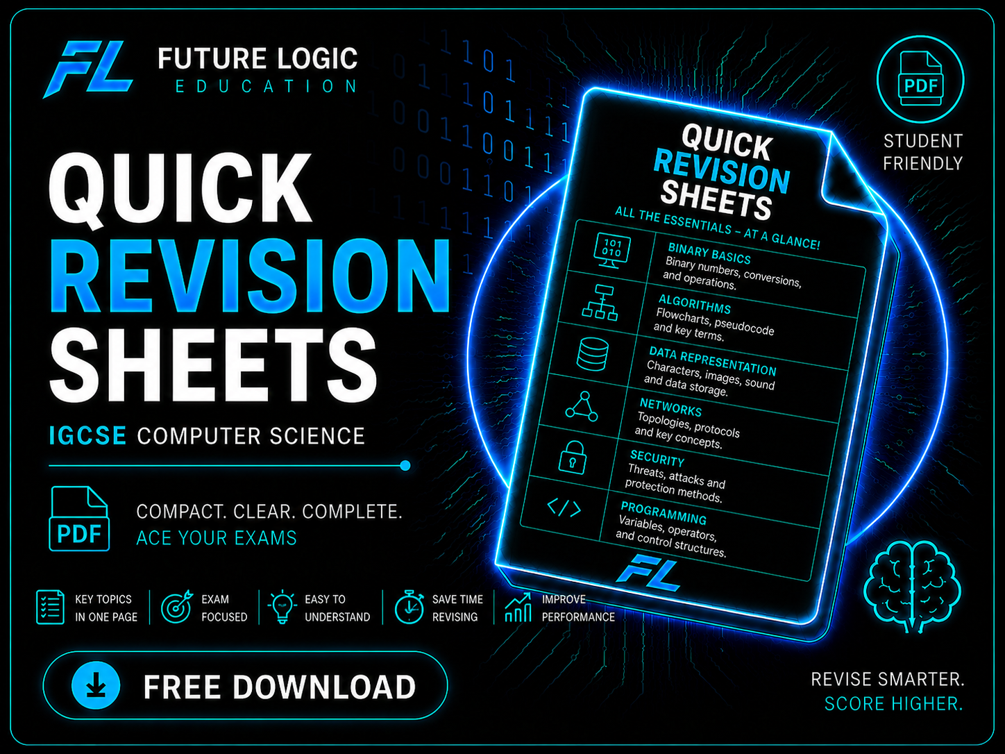 Quick Revision Sheets free computer science PDF thumbnail